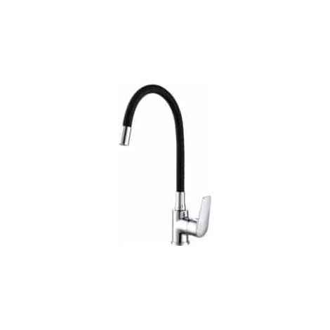 Robinet Baiona Flexible Noir Flexible Caoutchouc Noir - Edm (1/3)