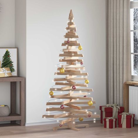 vidaXL Árboles de Navidad Natural 180 cm Madera maciza de pino (1/5)