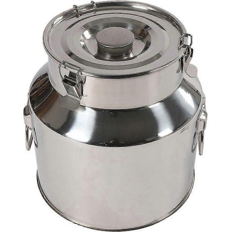 Luftdichter Edelstahl-Milchkanister 14 l/22 l/28 l, Milchkanister, multifunktionaler Transportbehälter mit auslaufsicherem Deckel, geeignet für Transport oder Lagerung (1/5)