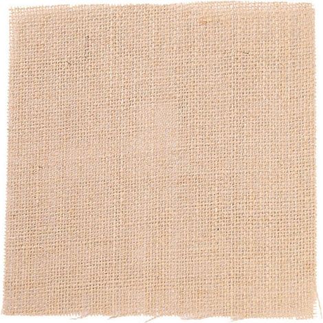 Lot de 5 sets de table ronds et carrés en toile de jute, style vintage, pour mariage ou maison de campagne. Couleurs naturelles. Multicolores. (1/5)