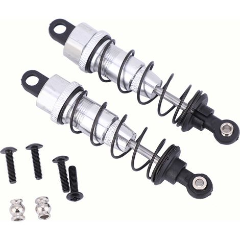 Verstellbarer Stoßdämpfer aus Aluminiumlegierung für Tamiya CC01 1/10 RC-Modellautos, silberfarben (1/5)