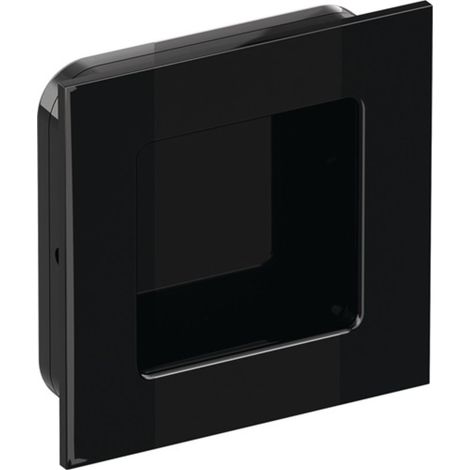 HEWI  concha  para  puerta  corredera  544.60  PA90  negro  intenso  brillante  cuadrada  para  HLT  L.60mm  A.60mm  -  544.60  90 (1/3)