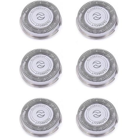Lot de 6 Têtes de Rechange SH30 Compatibles Rasoirs Série 3000 2000 1000 S738 Lames Durables (1/4)