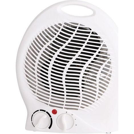 Heizlüfter mit 3 Heizstufen, kompaktem Ventilator, leistungsstarkem 2000-W-Ventilator mit Überhitzungs- und Kippschutz – Crezuo
