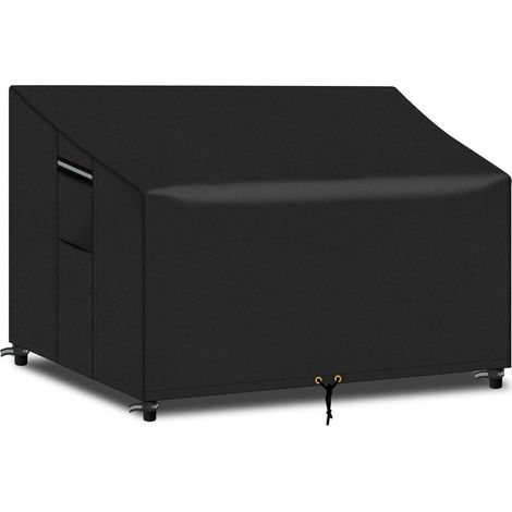 Gartenbank Abdeckung 3 Sitzer 163x66x63 89cm,3 Seater 600d-schwarz (1/5)