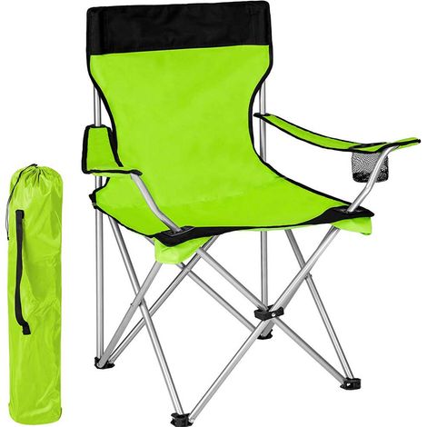 Sedia Pieghevole Da Campeggio Con Borsa Camping Sedia Spiaggia Da Esterno Verde