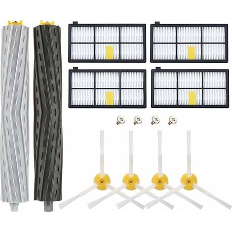 Accessoires Remplaçant kit pour iRobot Roomba série 800 900 Pièces de rechange pour Roomba,Kit Pièces accessoires pour iRobot Roomba serie 800 850 851 860 865 866 870 871 876 880 885 886 890 891 896 9 (1/5)