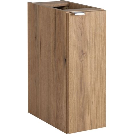 Meuble bas de salle de bain à suspendre NOVA OAK en chêne 20 x 57 cm (1/5)