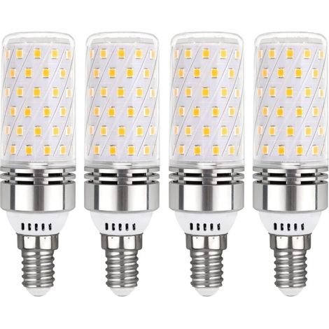 Ampoule E14 Led 12w Blanc Froid 6000k, 1450lm, Équivalent Halogène E14 100w, 360° Lumiere, Ac 220v, Ampoule E14 Led Pour Éclairage Intérieur, Non-Dimmable, Lot De 4 (1/5)