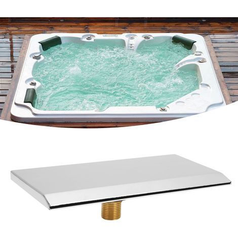 Waterfall Outlet for Bathtub, External Thread G1/2, Wall-Mounted Waterfall Faucet for Swimming Pool and Spa, Silver (1/5)