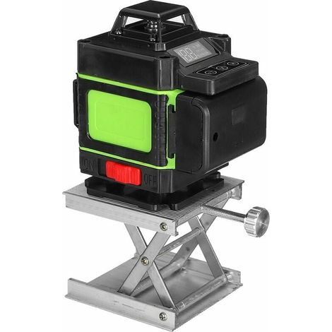 1 niveau laser 4D, lignes vertes, nivellement automatique 360°, écran LED, 16 lignes ajustables, IP54, précision ±0,2 mm/10 m (1/5)