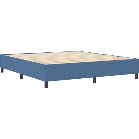 Maison Exclusive - Plattformbettgestell Blau 180 x 200 cm Cordsto