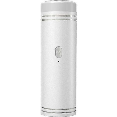Rasoir électrique sans fil, rasoir portable pour homme, tondeuse de voyage, rechargeable par USB, lavable, tondeuse à cheveux et à barbe (argenté) (1/4)