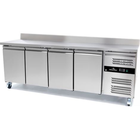 Table réfrigérée adossée Tropicalisée 4 portes PREMIUM - GOLDINOX (1/4)