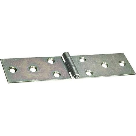 Charniere a pattes avec vis zingue Lxl : 80x28mm Emballage 2 pieces