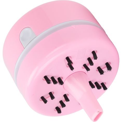 Aspirateur de bureau, gomme automatique pour étudiants et nettoyeur de copeaux de crayon, mini collecteur de poussière de clavier, rose. (1/5)