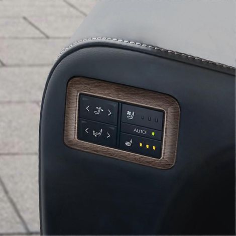 Für Toyota ALPHARD/VELLFIRE 40er Serie (ab 2023): Zierleiste für die Bedienelemente der Mittelkonsole, Holzdekor-Aufkleber (1/5)