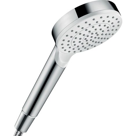 hansgrohe Crometta Handbrause 1-jet EcoSmart, weiß/ chrom, (1/3)