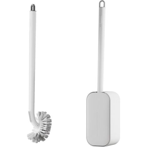 Brosse WC avec support - Brosse WC - Brosse WC - Brosse WC avec support - Accessoires de salle de bain - Brosse WC - Blanc (1/5)