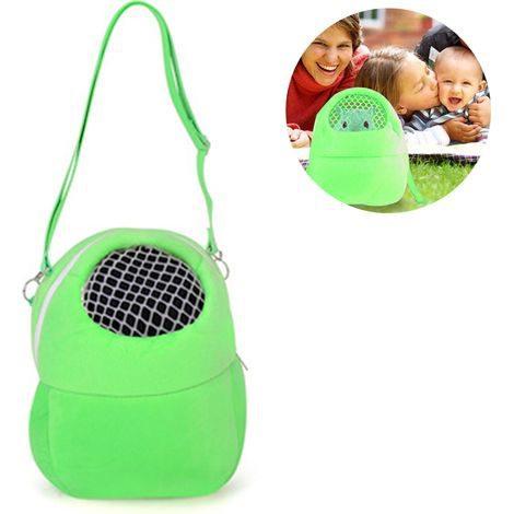 Sac De Transport Pour Animaux - En Peluche Épaisse Respirant Avec Sangle Réglable - Pour Hamsters Hérissons Souris Écureuils Lapins - 1 Pièce (1/5)
