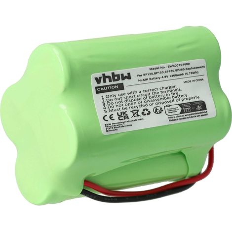 vhbw Akku kompatibel mit Uniden Bearcat UBC120XLT, UBC180XLT, UBC220XLT, UBC280XLT Funkgerät, Walkie Talkie (1200mAh, 4,8V, NiMH)