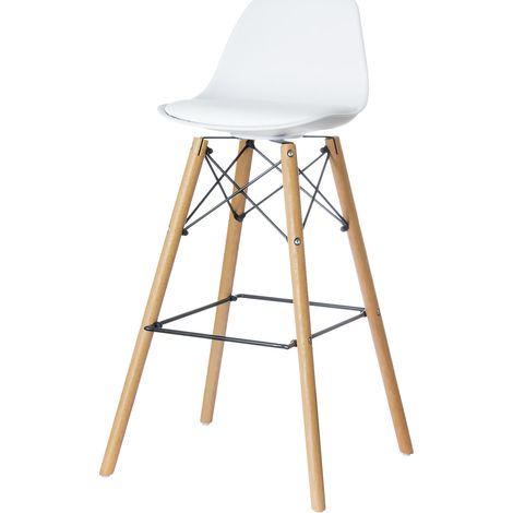 meet, Tabouret de bar STEELWOOD, avec coussin, lot de 2, (1/5)