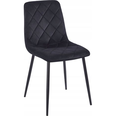 Fauteuil en velours noir Riviera 100 K6-FX (B) (1/5)