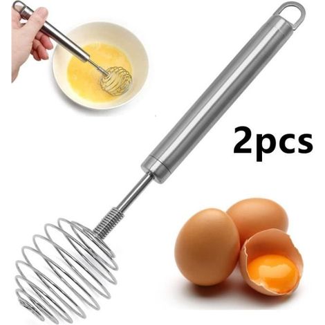 Fouet Cuisine - Inoxydable - 2pcs - Antidérapante - Compatible lave-vaisselle - 24cm (1/4)
