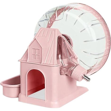 Leises 4-in-1-Laufrad für Hamster, multifunktional, rosa (1/5)
