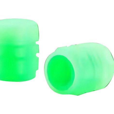 Fluoreszierend beleuchtete Reifenventilkappe für Auto, Fahrrad und Motorrad (grün) (1/5)