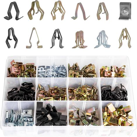 240 Metallbefestigungsclips, Metallclips für die Innenausstattung von Autos, Türverkleidungs- und Mittelkonsolenclips (1/5)