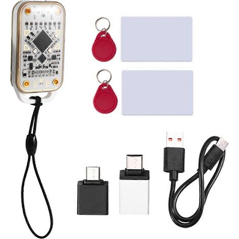 Lecteur/copieur d'étiquettes intelligentes RFID Chameleon V3.0 (125 kHz / 13,56 MHz) + 2 porte-clés UID + 2 cartes CUID (1/5)