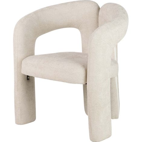 Silla Chenilla Beige Nova 66X61X76 Cm