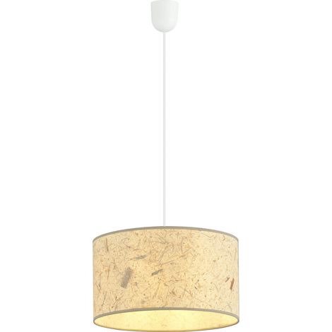 Emibig Aston 1 lampada sospesa sughero crema Ø35 E27 (1/5)