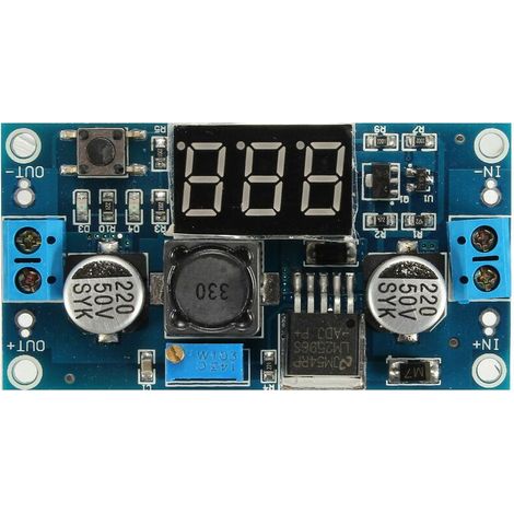 MagiDeal LM2596 Adjustable Lowering DC-DC Power Supply Module with Display Voltmeter (1/4)