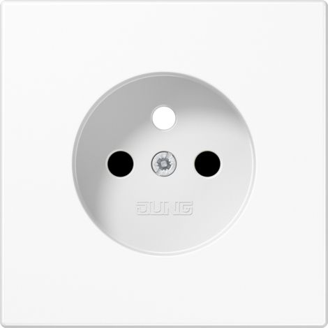 Jung – Enjoliveur pour prise franco belge – Mode de pose encastré – Indice de protection IP20 – Blanc – LS1521FKIWWPL1