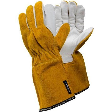 Guantes de soldadura Tegera 8 protección calor 100°C pack 6 (1/2)
