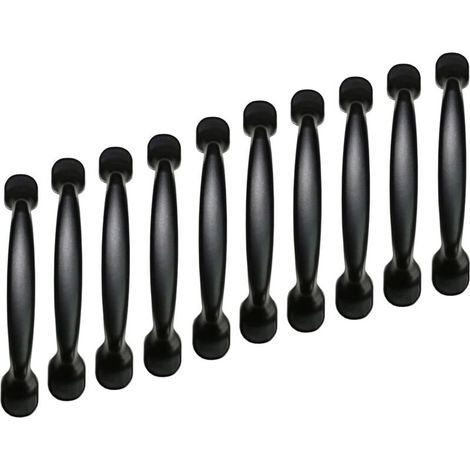 10x 96mm Black Kitchen Cabinet Door Pull Handle Bedroom Furniture Drawer Cupboard (1/5)