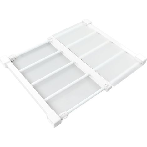 Étagère à barres de tension de 30 à 40 cm de largeur (14,2 pouces), sans clous, extensible, pour armoire et penderie (30 à 40 cm / 11,8 à 15,7 pouces). (1/5)