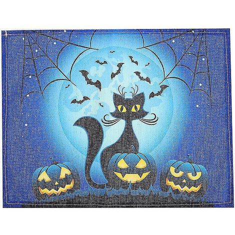 4-teiliges Platzset für Halloween-Dekorationen