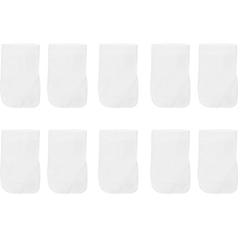 10 Sacs Filtrants Coton 20x12cm Piscine Accessoire Nettoyage Remplacement Chaussette