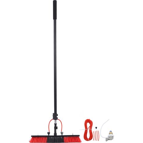 Kit de nettoyage pour panneaux solaires avec perche télescopique 5,4m renforcée, brosse 50cm, système d'alimentation en eau, outil pour vitres et panneaux solaires (1/5)