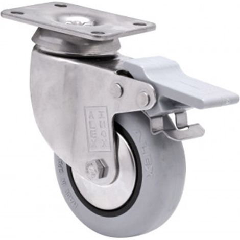 Rueda Inox Horq Plet Dortmund D-60 Goma S.Freno (1/4)