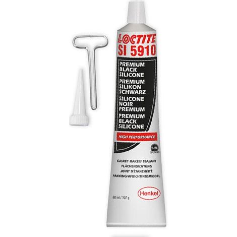 Loctite – Pâte à joint silicone noire tube 80 ml – Résistante aux huiles – Pour carters d'huile et caches culbuteurs – Température -60°C à +200°C