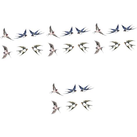 4 Ensembles Autocollants Anti-oiseaux Autocollants De Fenêtre En Pvc Autocollant De Verre Anti-collision Décalcomanies De Fenêtre Grèves Stickers Délicat Oiseau De Verre 3d (1/5)