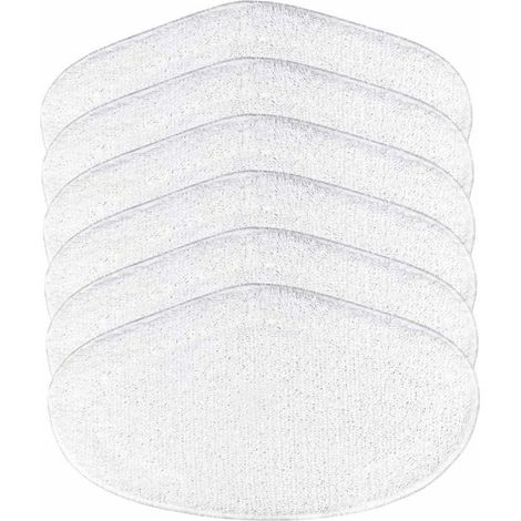 6PCS Serpillères Reutilisable pour Vaporetto Brosse Vaporforce Remplacement pour PAEU0332 Vadrouilles de Rechange Lavables pour Polti Vaporetto Brosse Vaporforce (6pcs pour Polti) (1/4)