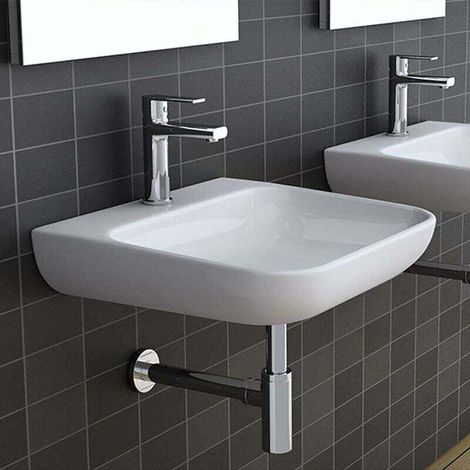 Siphon de Lavabo en Acier Inox Siphon pour vasque et lavabo hauteur réglable Set de Siphon G1-1-4" (1/4)