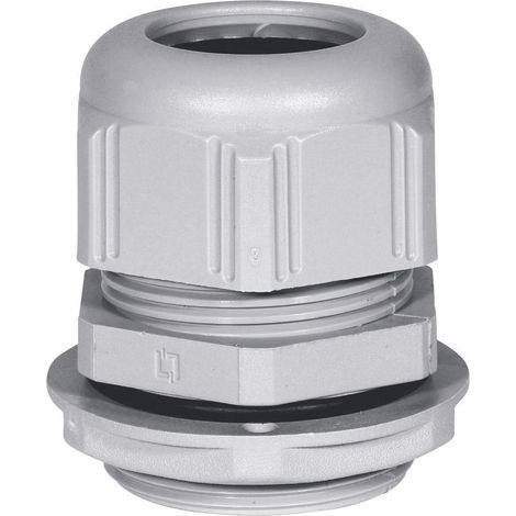 Presse-étoupe plastique IP68 filetage PG29 gris RAL7001 LEGRAND 098026 (1/2)
