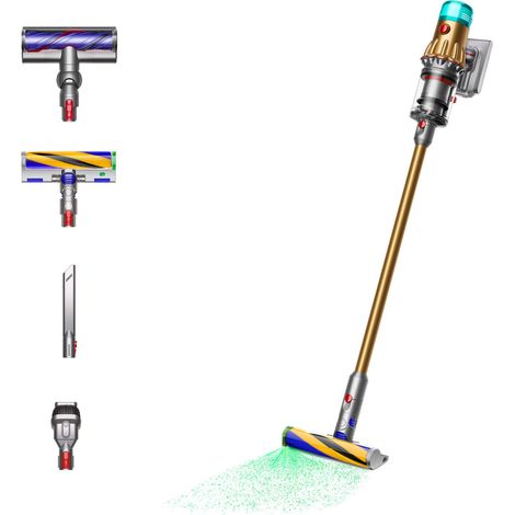 Aspirateur balai sans fil Dyson V12 Detect Slim Absolute – Puissance 150 AW – Autonomie 60 min – Filtration HEPA 99.99% – Charge 4h