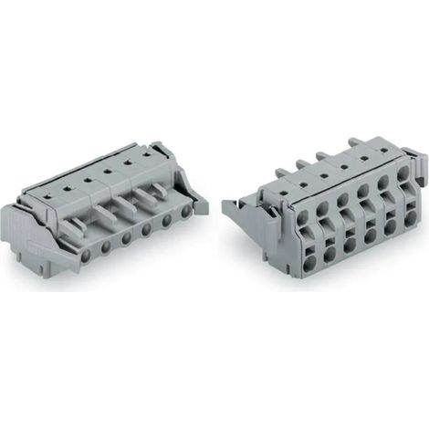 [NEUWERTIG] B-Ware Wago Buchsengehäuse Kabel Stecker Verbinder Grau 9polig 231 7,50 Mm 25 Stück